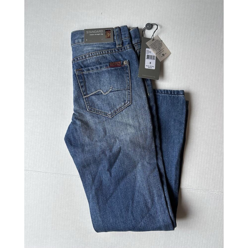 7 For All Mankind standart classic Boys Straight-Fit Jeans Size 8